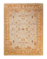 One-of-a-Kind Imported Hand-knotted Area Rug  - Yellow, 6' 4" x 9' 2" - Modern Rug Importers