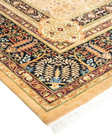 One-of-a-Kind Imported Hand-knotted Area Rug  - Yellow, 8' 0" x 10' 7" - Modern Rug Importers