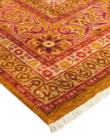 One-of-a-Kind Imported Hand-knotted Area Rug  - Yellow, 8' 0" x 8' 0" - Modern Rug Importers