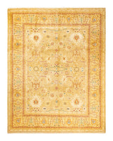 One-of-a-Kind Imported Hand-Knotted Area Rug  - Yellow, 8' 0" x 9' 10" - Modern Rug Importers