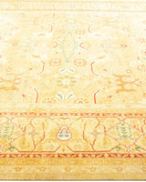 One-of-a-Kind Imported Hand-Knotted Area Rug  - Yellow, 8' 0" x 9' 10" - Modern Rug Importers