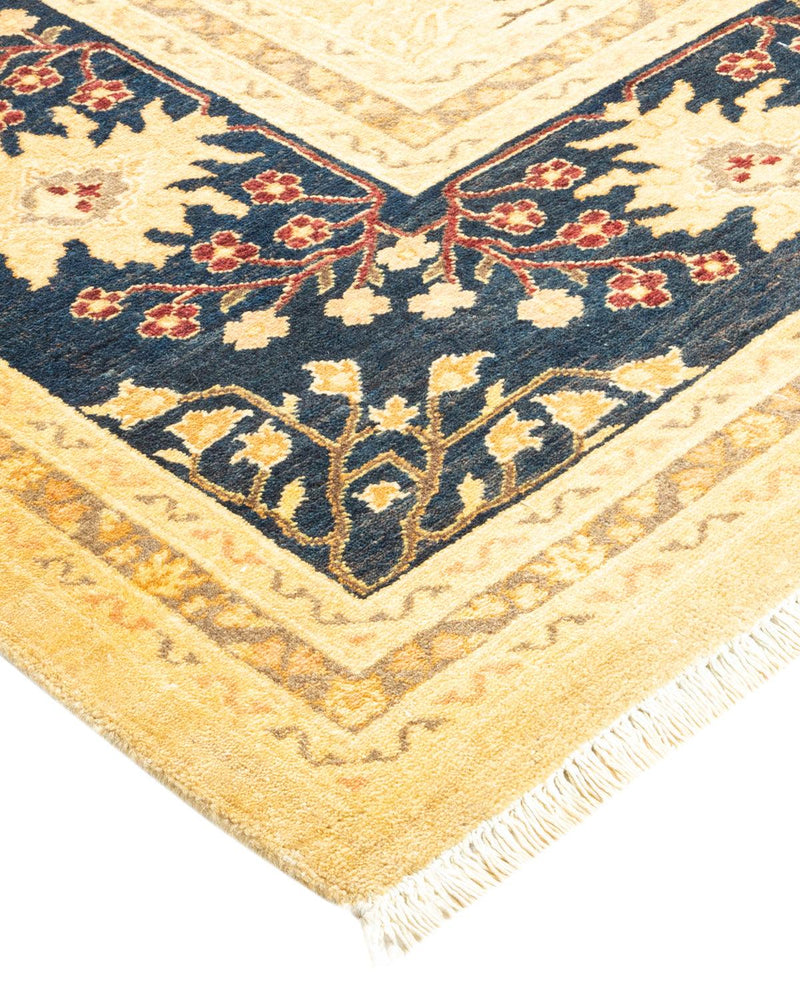 One-of-a-Kind Imported Hand-Knotted Area Rug  - Yellow, 8' 1" x 10' 1" - Modern Rug Importers