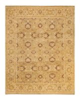 One-of-a-Kind Imported Hand-knotted Area Rug  - Yellow, 8' 1" x 10' 4" - Modern Rug Importers