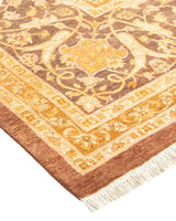 One-of-a-Kind Imported Hand-knotted Area Rug  - Yellow, 8' 1" x 11' 1" - Modern Rug Importers