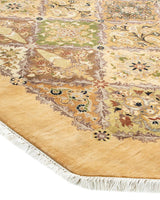 One-of-a-Kind Imported Hand-Knotted Area Rug  - Yellow, 8' 1" x 8' 1" - Modern Rug Importers