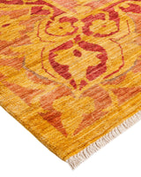 One-of-a-Kind Imported Hand-knotted Area Rug  - Yellow, 8' 10" x 11' 8" - Modern Rug Importers