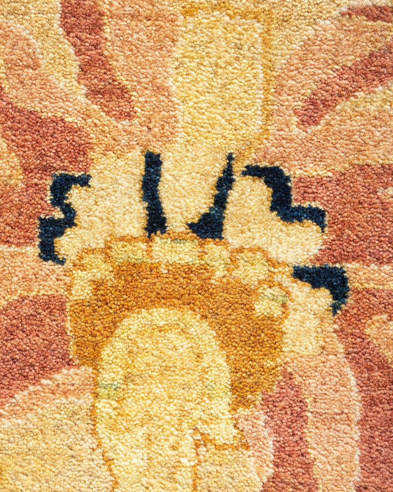 One-of-a-Kind Imported Hand-knotted Area Rug  - Yellow, 8' 2" x 10' 0" - Modern Rug Importers
