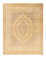 One-of-a-Kind Imported Hand-knotted Area Rug  - Yellow,  8' 2" x 10' 3" - Modern Rug Importers