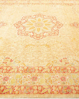 One-of-a-Kind Imported Hand-Knotted Area Rug  - Yellow, 8' 2" x 9' 10" - Modern Rug Importers