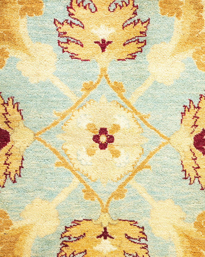 One-of-a-Kind Imported Hand-knotted Area Rug  - Yellow, 8' 3" x 10' 2" - Modern Rug Importers