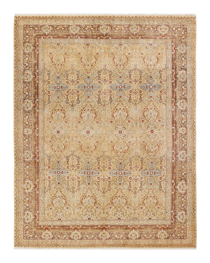 One-of-a-Kind Imported Hand-knotted Area Rug  - Yellow, 8' 3" x 10' 6" - Modern Rug Importers