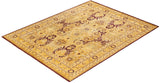 One-of-a-Kind Imported Hand-knotted Area Rug  - Yellow,  8' 3" x 10' 7" - Modern Rug Importers