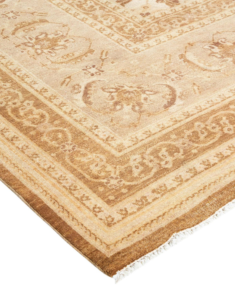 One-of-a-Kind Imported Hand-knotted Area Rug  - Yellow, 8' 3" x 9' 10" - Modern Rug Importers