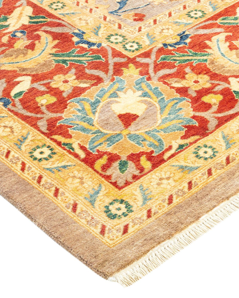 One-of-a-Kind Imported Hand-knotted Area Rug  - Yellow, 8' 4" x 10' 2" - Modern Rug Importers