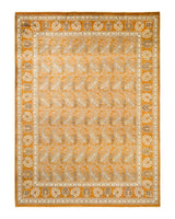 One-of-a-Kind Imported Hand-knotted Area Rug  - Yellow, 9' 1" x 12' 0" - Modern Rug Importers