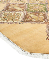 One-of-a-Kind Imported Hand-Knotted Area Rug  - Yellow, 9' 1" x 9' 1" - Modern Rug Importers