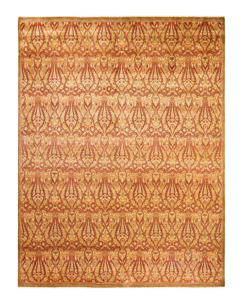 One-of-a-Kind Imported Hand-knotted Area Rug  - Yellow, 9' 2" x 11' 10" - Modern Rug Importers