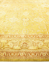 One-of-a-Kind Imported Hand-Knotted Area Rug  - Yellow, 9' 2" x 11' 10" - Modern Rug Importers