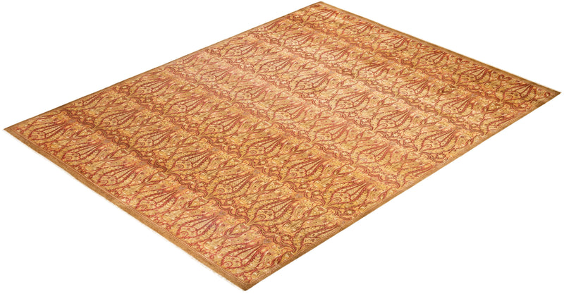 One-of-a-Kind Imported Hand-knotted Area Rug  - Yellow, 9' 2" x 11' 10" - Modern Rug Importers