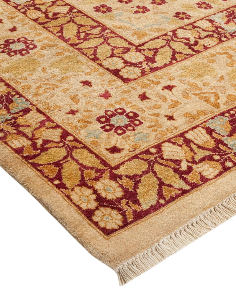 One-of-a-Kind Imported Hand-knotted Area Rug  - Yellow, 9' 2" x 12' 0" - Modern Rug Importers
