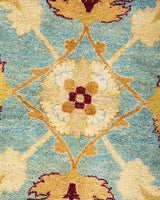 One-of-a-Kind Imported Hand-Knotted Area Rug  - Yellow, 9' 2" x 12' 0" - Modern Rug Importers