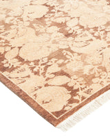 One-of-a-Kind Imported Hand-knotted Runner Rug  - Brown, 2' 7" x 12' 10" - Modern Rug Importers