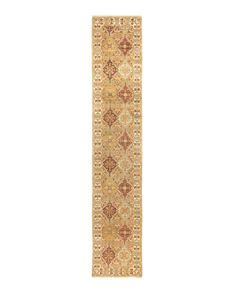One-of-a-Kind Imported Hand-knotted Runner Rug  - Ivory, 2' 6" x 13' 8" - Modern Rug Importers
