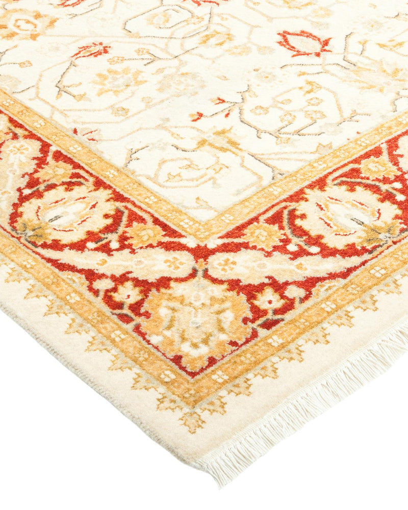 One-of-a-Kind Imported Hand-knotted Runner Rug  - Ivory, 3' 0" x 8' 2" - Modern Rug Importers