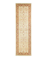 One-of-a-Kind Imported Hand-knotted Runner Rug  - Ivory, 3' 1" x 10' 5" - Modern Rug Importers