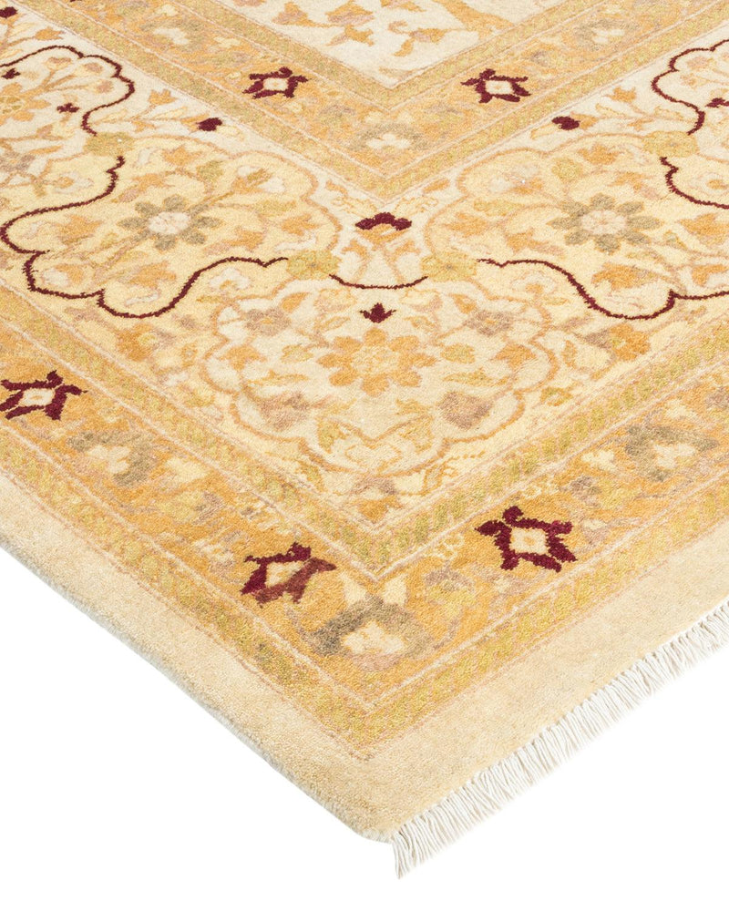 One-of-a-Kind Imported Hand-knotted Runner Rug  - Ivory, 9' 2" x 19' 8" - Modern Rug Importers