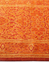 One-of-a-Kind Imported Hand-knotted Runner Rug  - Orange, 2' 7" x 13' 4" - Modern Rug Importers