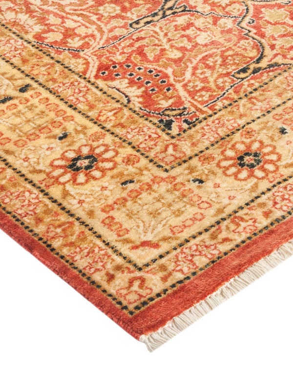 One-of-a-Kind Imported Hand-knotted Runner Rug  - Orange, 2' 8" x 11' 6" - Modern Rug Importers