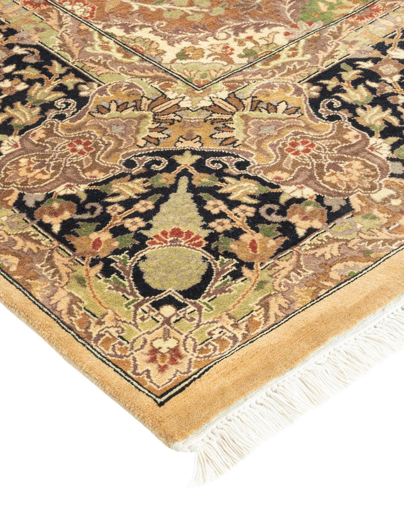 One-of-a-Kind Imported Hand-knotted Runner Rug  - Yellow, 6' 2" x 14' 2" - Modern Rug Importers