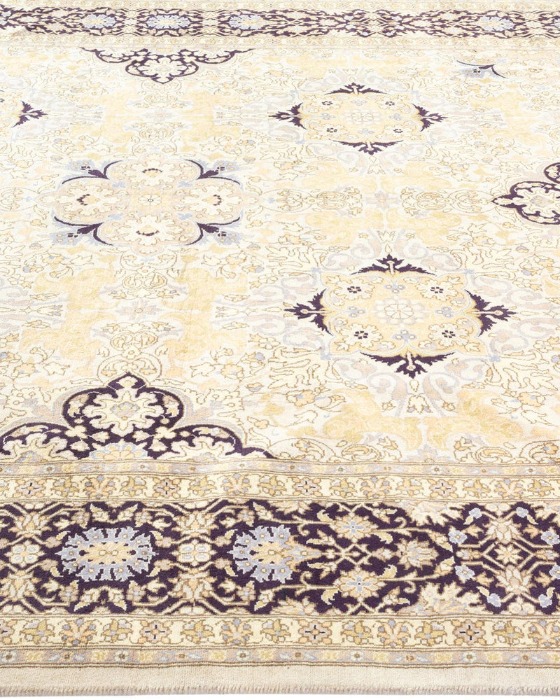 One-of-a-Kind Imported Hand-knotted Runner Rug  - Yellow, 6' 4" x 15' 3" - Modern Rug Importers