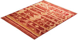 One-of-a-Kind Imported Handmade Area Rug  - Red, 8' 2" x 10' 1" - Modern Rug Importers