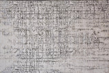 Prasad Contmporary Watercolor Rug, Ivory/Silver Gray, 5ft x 8ft Area Rug - Modern Rug Importers