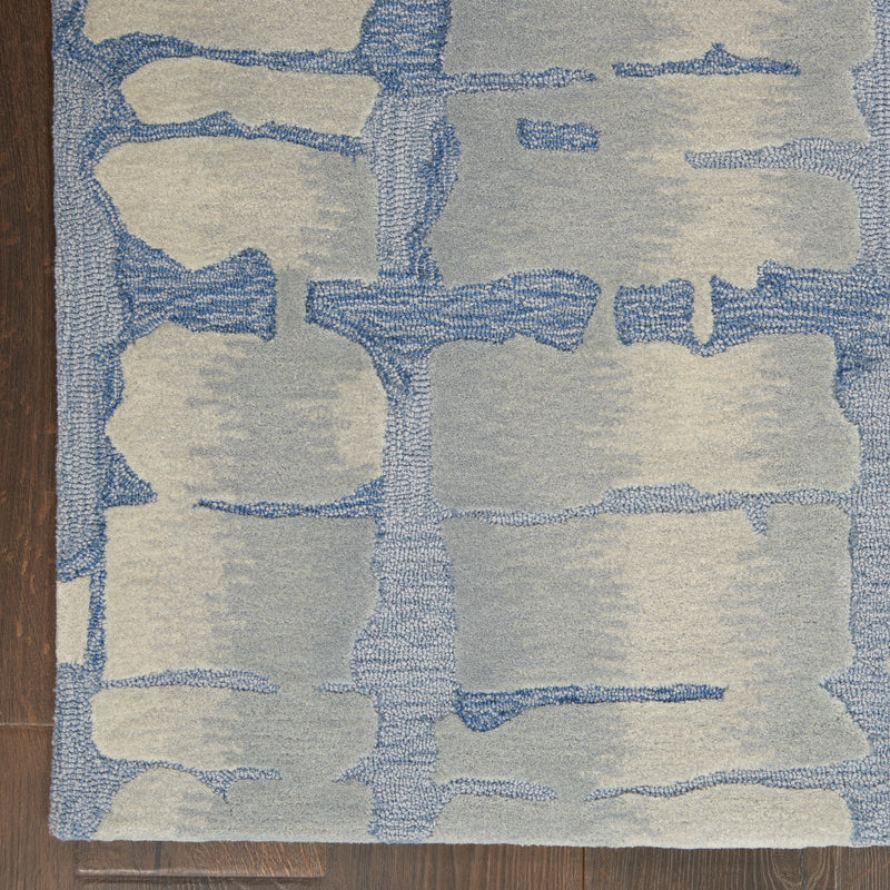 Nourison Symmetry SMM04 Blue/Grey Artistic Indoor Rug