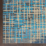 Nourison Symmetry SMM08 Blue/Beige Artistic Indoor Rug