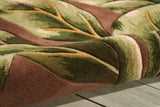 Nourison Tropics TS02 Khaki Floral Indoor Rug