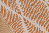 River Orange Beacon Hand Woven Geometric Area Rug - Modern Rug Importers