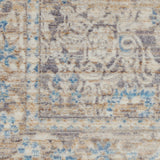 Nourison Lustrous Weave LUW01 Ivory Blue Floral Indoor Rug
