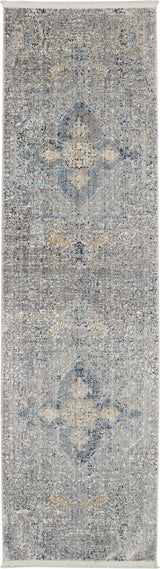 Nourison Lustrous Weave LUW04 Blue/Grey Floral Indoor Rug