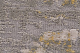 Waldor Metallic Abstract Rug, Gray/Taupe/Gold, 5ft x 8ft Area Rug - Modern Rug Importers