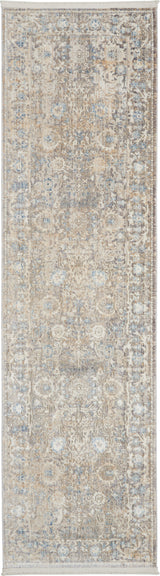 Nourison Lustrous Weave LUW01 Ivory Blue Floral Indoor Rug