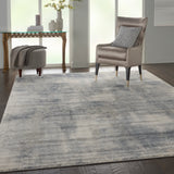 Nourison Rustic Textures RUS02 Blue/Ivory Painterly Indoor Rug
