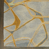 Nourison Symmetry SMM05 Grey/Yellow Eclectic Indoor Rug