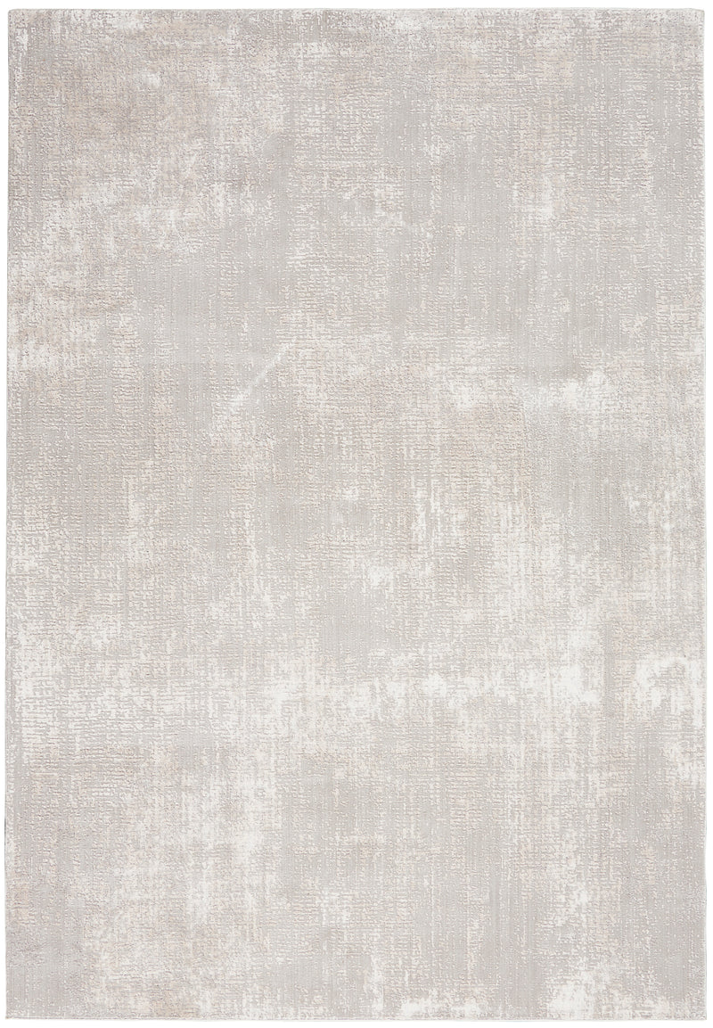 Nourison Silky Textures SLY01 Ivory/Grey Indoor Rug